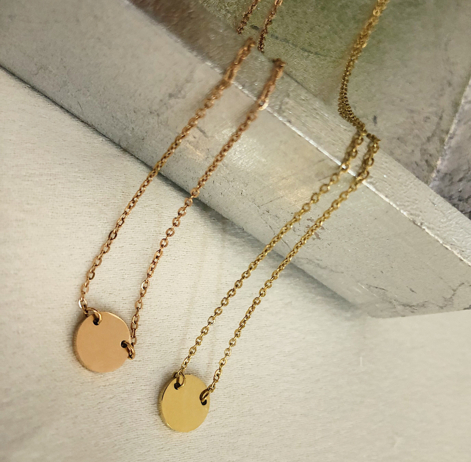 simple circle pendant necklace pendant necklace, simple minimalist jewelry