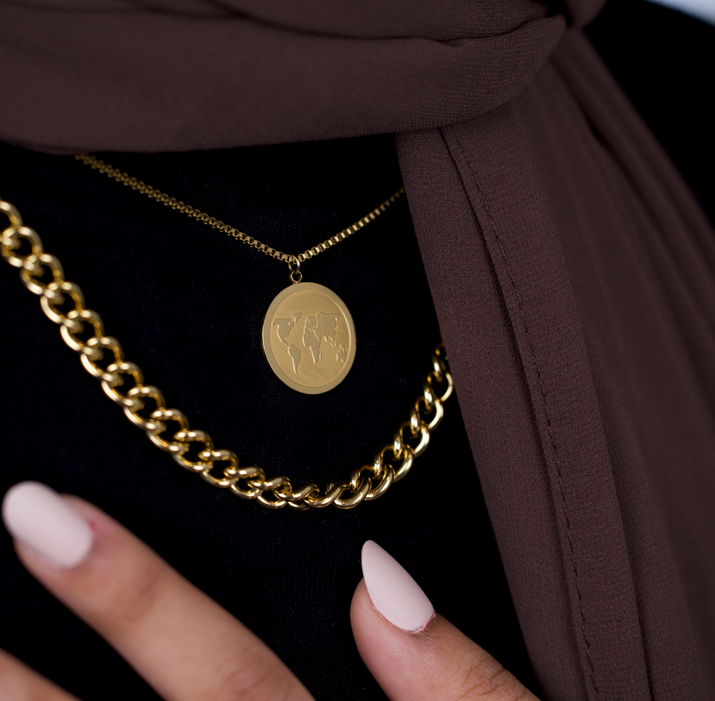 world necklace map