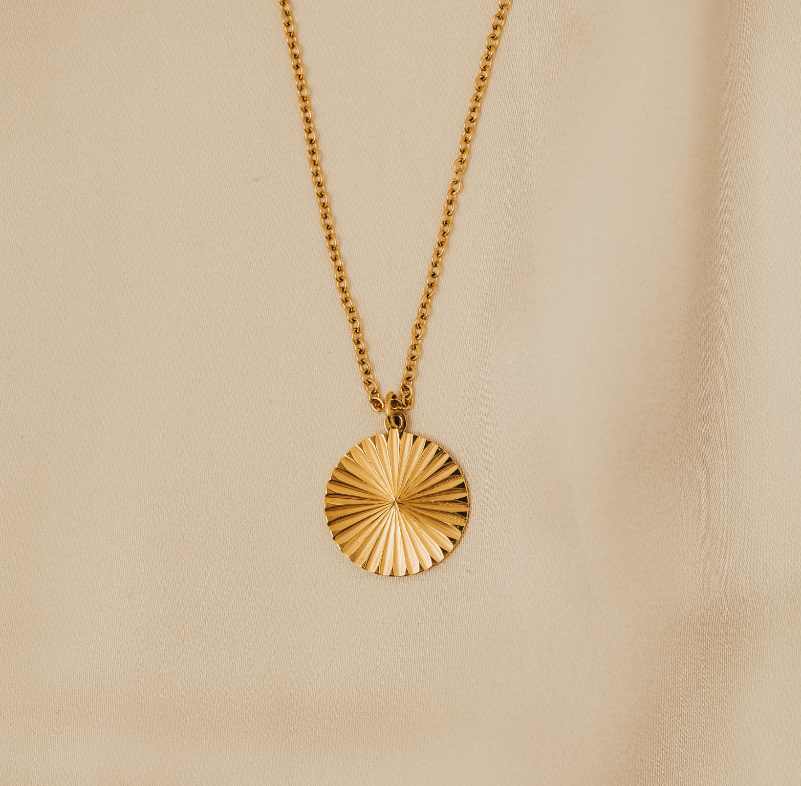 gold sun necklace